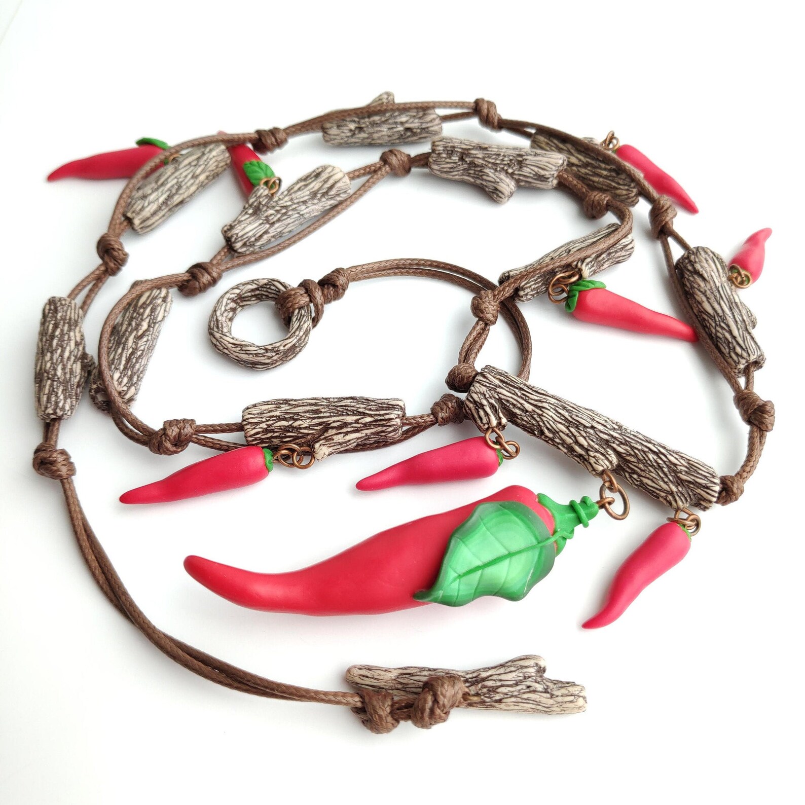 Hot Chili Pepper Necklace Vegan Necklace Red Pepper Jewelry Etsy