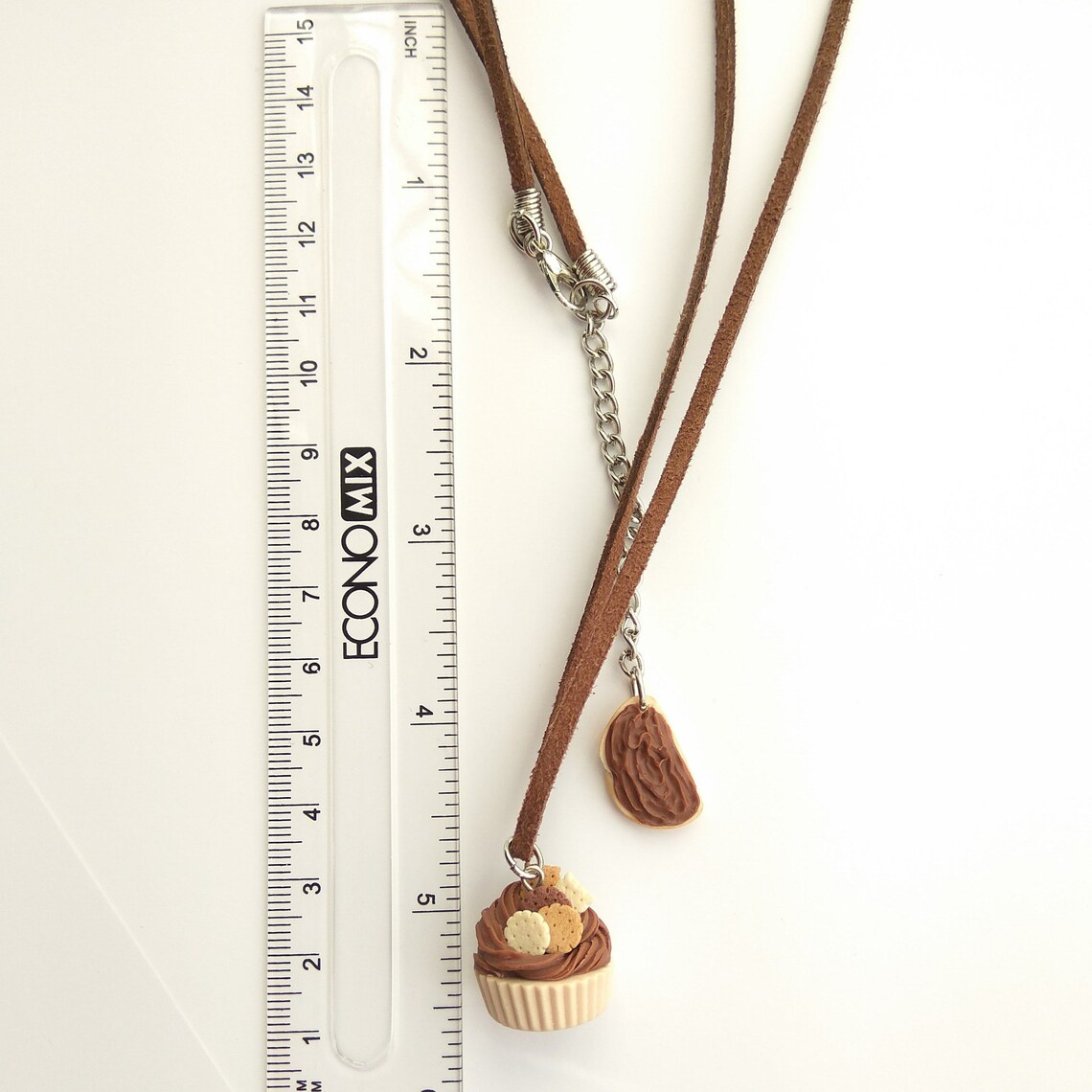 Chocolate Cupcake Necklace Cupcake Mom Gift Tiny Cookies Tiny Etsy