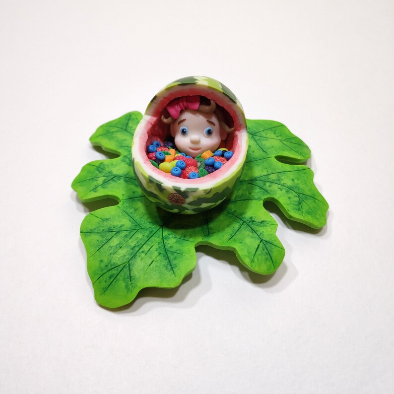 Gender Reveal Gift Miniature Watermelon Baby Carriage Etsy