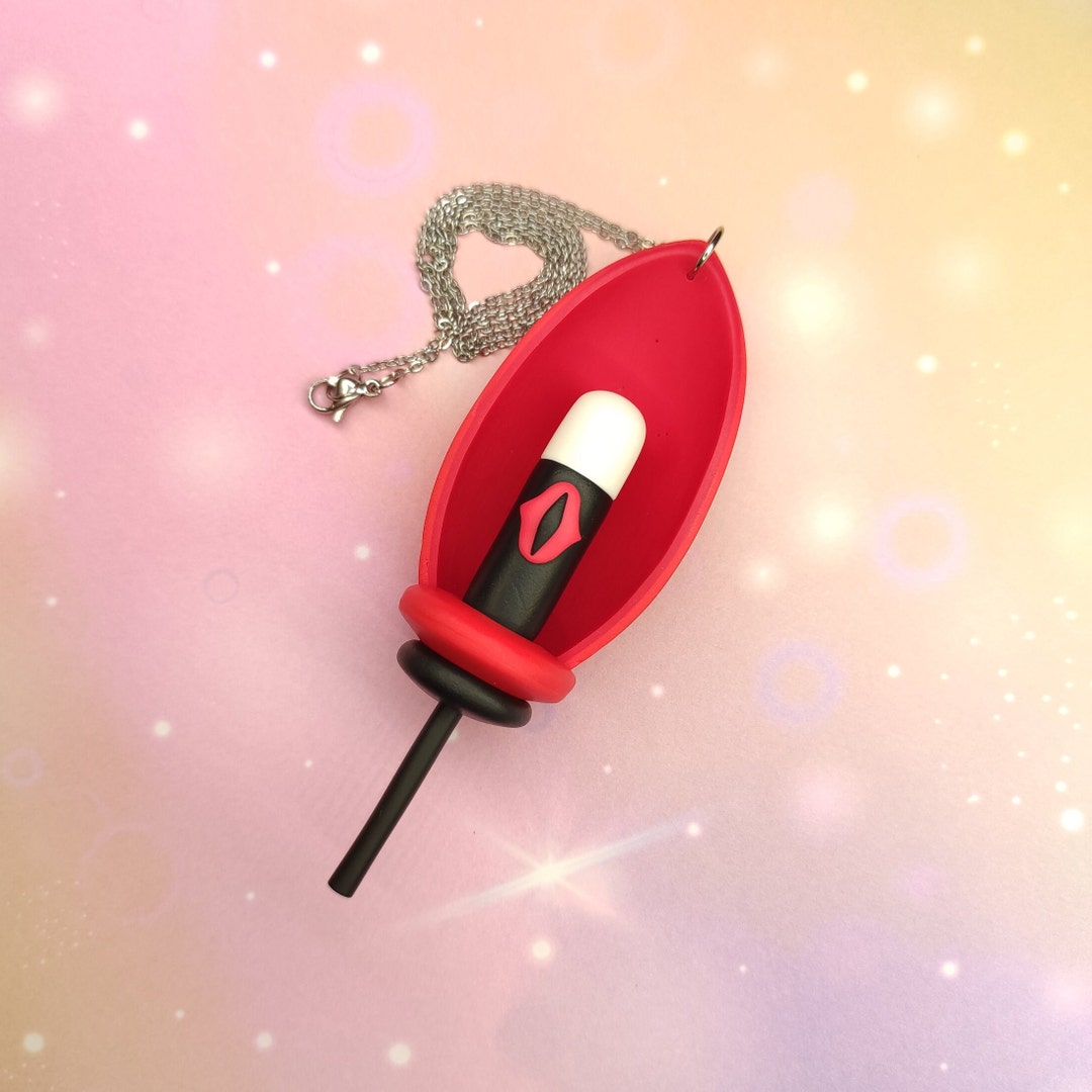 Alastor Staff Necklace, Hazbin Hotel Jewelry - Etsy