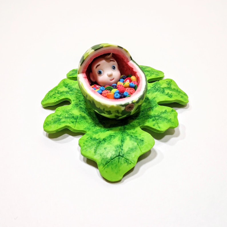 Gender Reveal Gift Miniature Watermelon Baby Carriage Etsy
