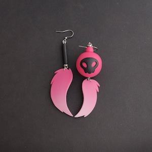 Hazbin Hotel Cherri Bomb Earrings