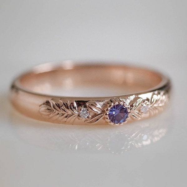 Alexandrit Ring, Blätter Ring, Hochzeitsring, Hochzeitsring, Hochzeitsring, Hochzeitsring, Hochzeitsring, Hochzeitsring, Hochzeitsring, Edelstein, Silberschmuck