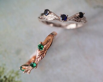 Trillion Cut Diamond Bridal Ring Set, Lab Grown Engagement Ring - Main Image