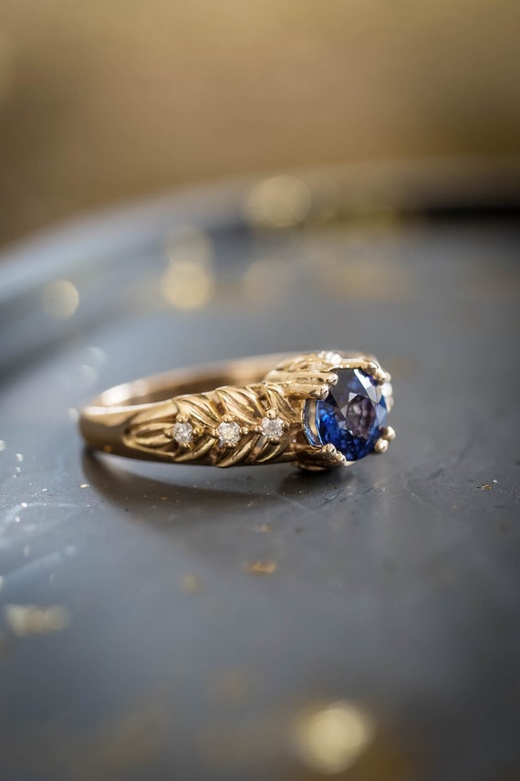 Natural sapphire best sale rings
