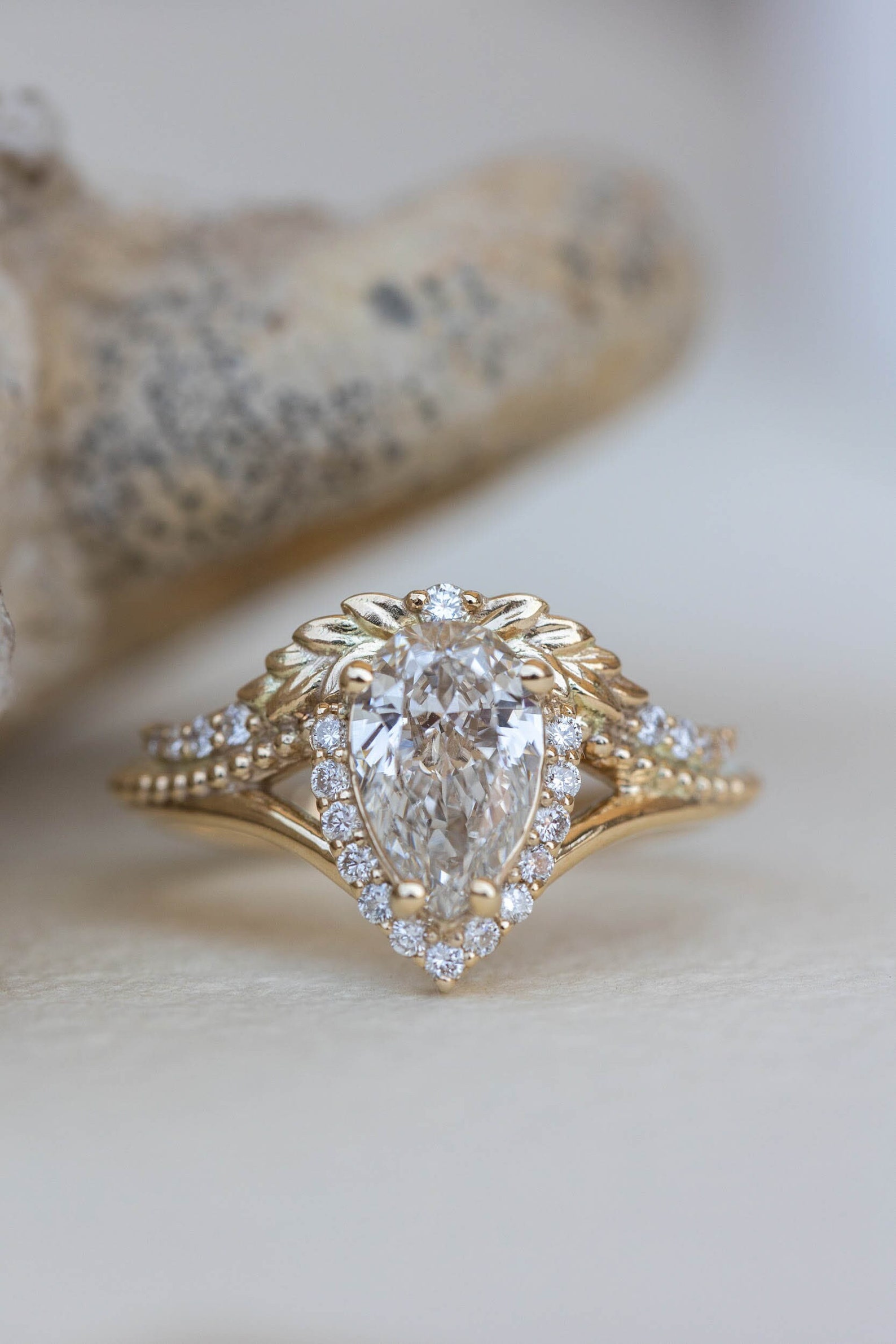 Vintage Inspired Proposal Ring, Unique Style Engagement Ring - Etsy