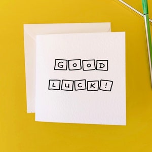 Bonne chance, carte de bonne chance, bonne chance nouvel emploi, nouvelle carte d'emploi, bonne chance pour le déménagement, bonne chance pour les examens, meilleurs voeux, bonne chance, bonne chance movin
