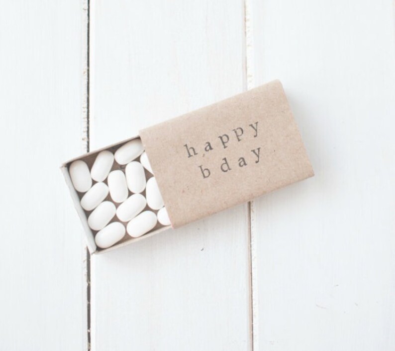 Mini Brown Craft Diy Matchbo Party Favors Wedding