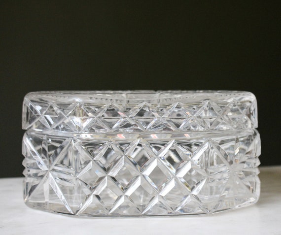 vintage crystal jewelry box