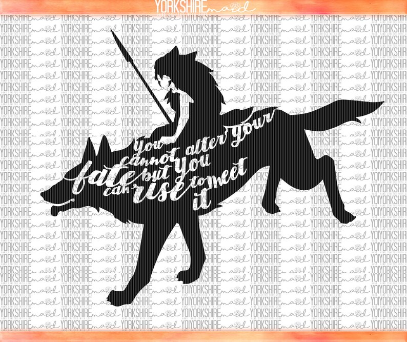 Download Studio Ghibli Princess Mononoke San & Mara Silhouette SVG ...