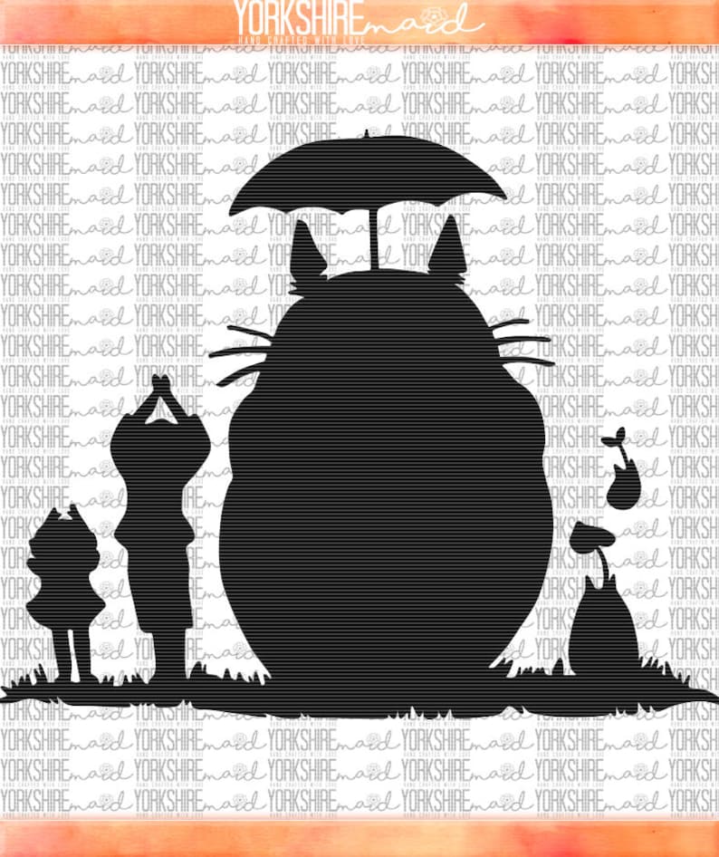 Studio Ghibli My Neighbour Totoro Silhouette SVG / PNG / JPEG Etsy