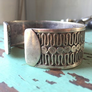 Vintage silver bangle - 80s - bangle - original
