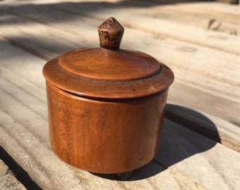 Art Deco wooden box on feet - very nice shape