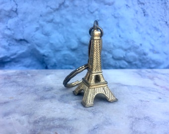 Vintage Paris keychain Eiffel Tower, 50s, made in France