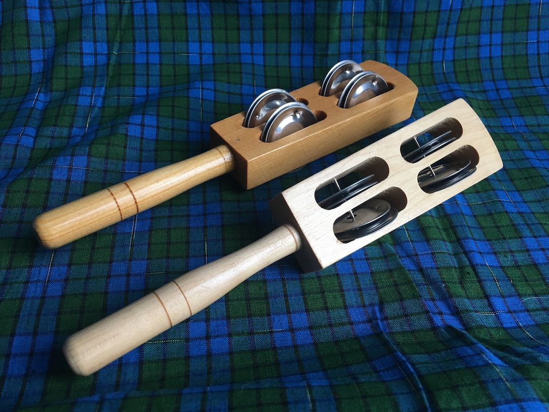 Two Wooden Handcuffs, Musical Instrument, Portuguese Handcraft Etsy