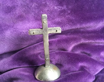 Vintage small cross without figure - Wabi Sabi