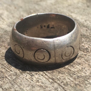 anillo de plata maciza de México - años 90 - 925