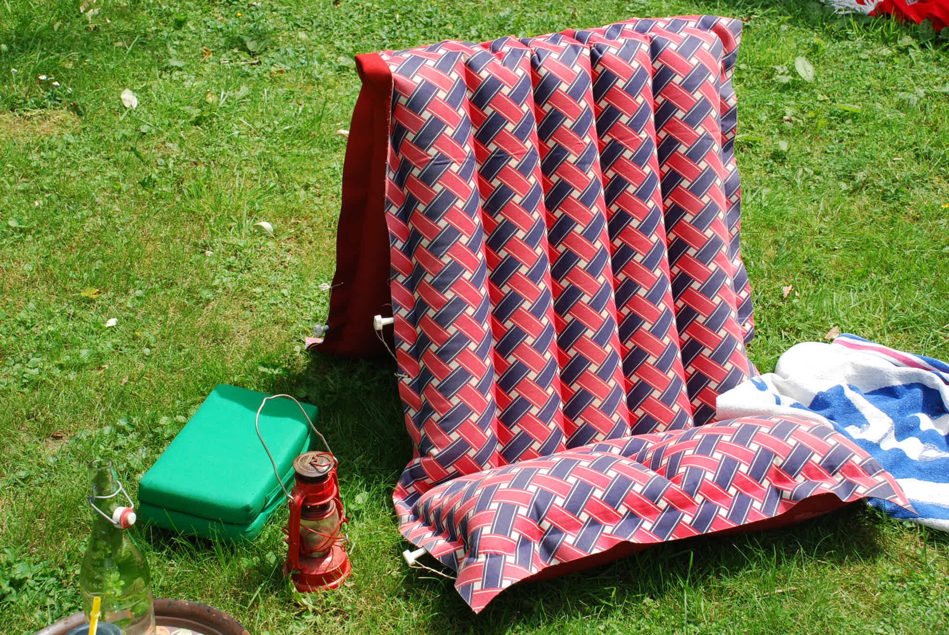 Air Mattress 60s Vintage original made of rubber and fabricno Etsy