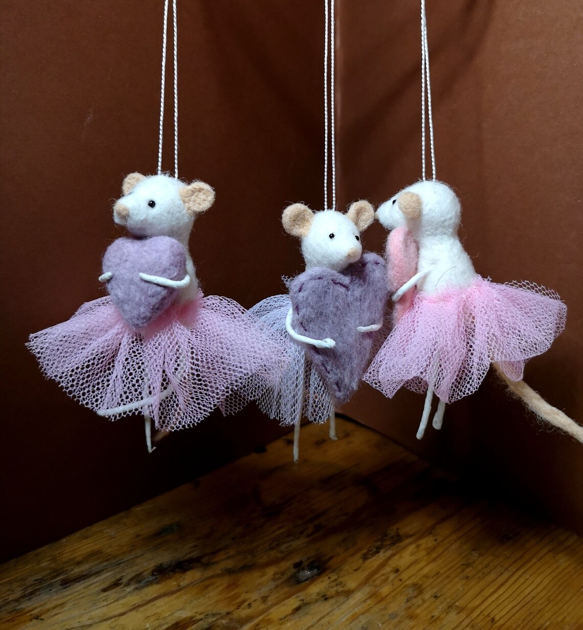 Mouse Ballerina Felted Mouse Angelina Toys Ballerina Etsy