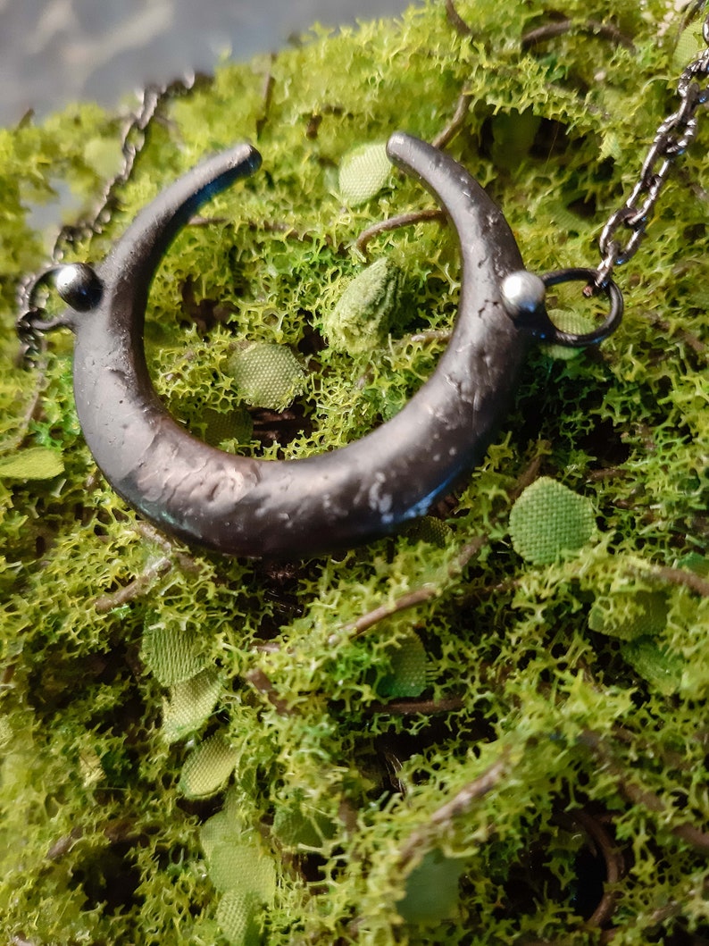Crescent Moon Dainty Moon Necklace Boho Necklace. Simple moon pendant