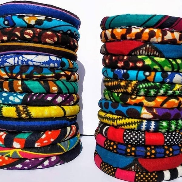 African kitenge bracelet