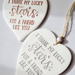 Thoughtful gift for special friend thank you gift thank my lucky stars for you just because appreciation keepsake image 3