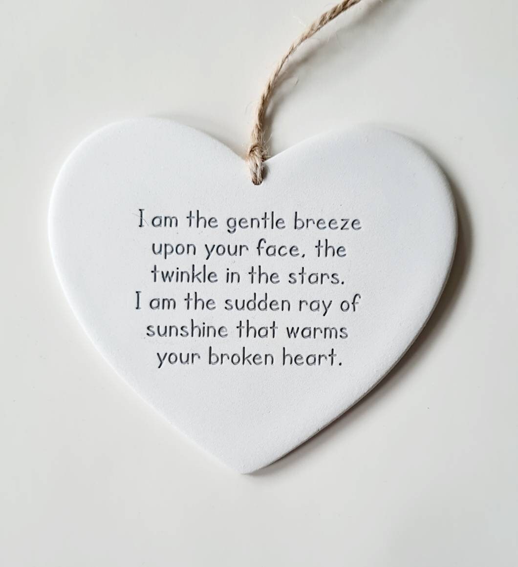 Personalised Bereavement Keepsake Gift Gentle Breeze Twinkle Etsy UK