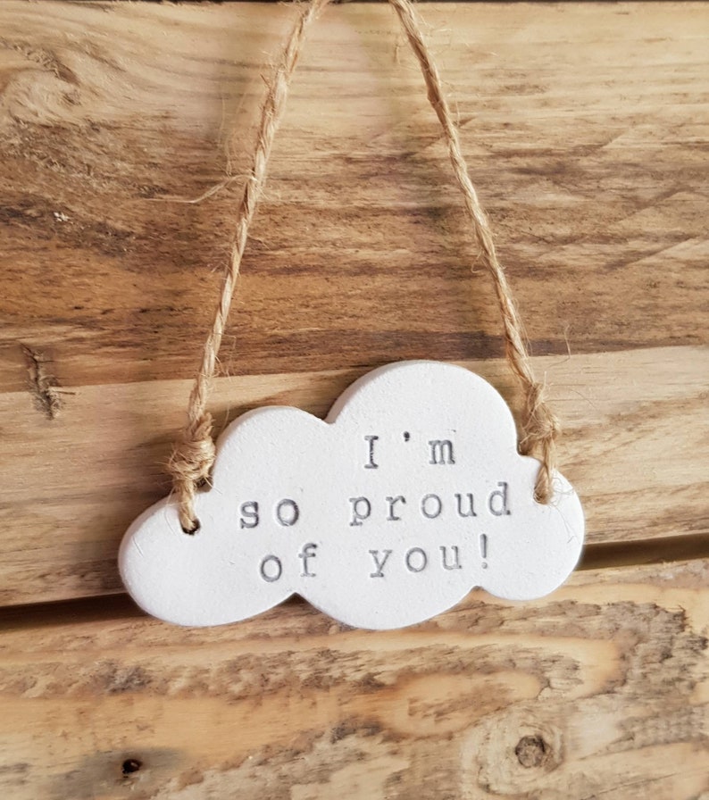 Proud of you keepsake gift achievement or well done present Etsy