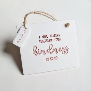 Kindness thank you gift for friend - always remember you - leaving or retirement gift - thoughtful gift for someone special