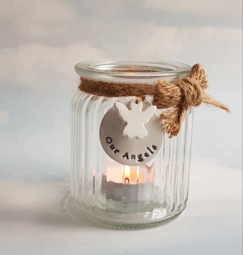 Personalised baby loss memorial tealight candle holder gift Etsy