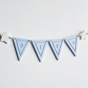 Banderines de cerámica personalizados hechos a mano - elección de nombre/mensaje - guirnalda de banderines de arcilla en miniatura - decoración personalizada