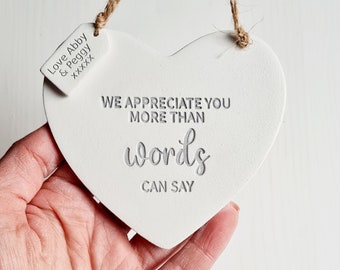 Ich schätze Sie Geschenk - Danke Andenken - handgemacht nur weil Zeichen der Freundschaft