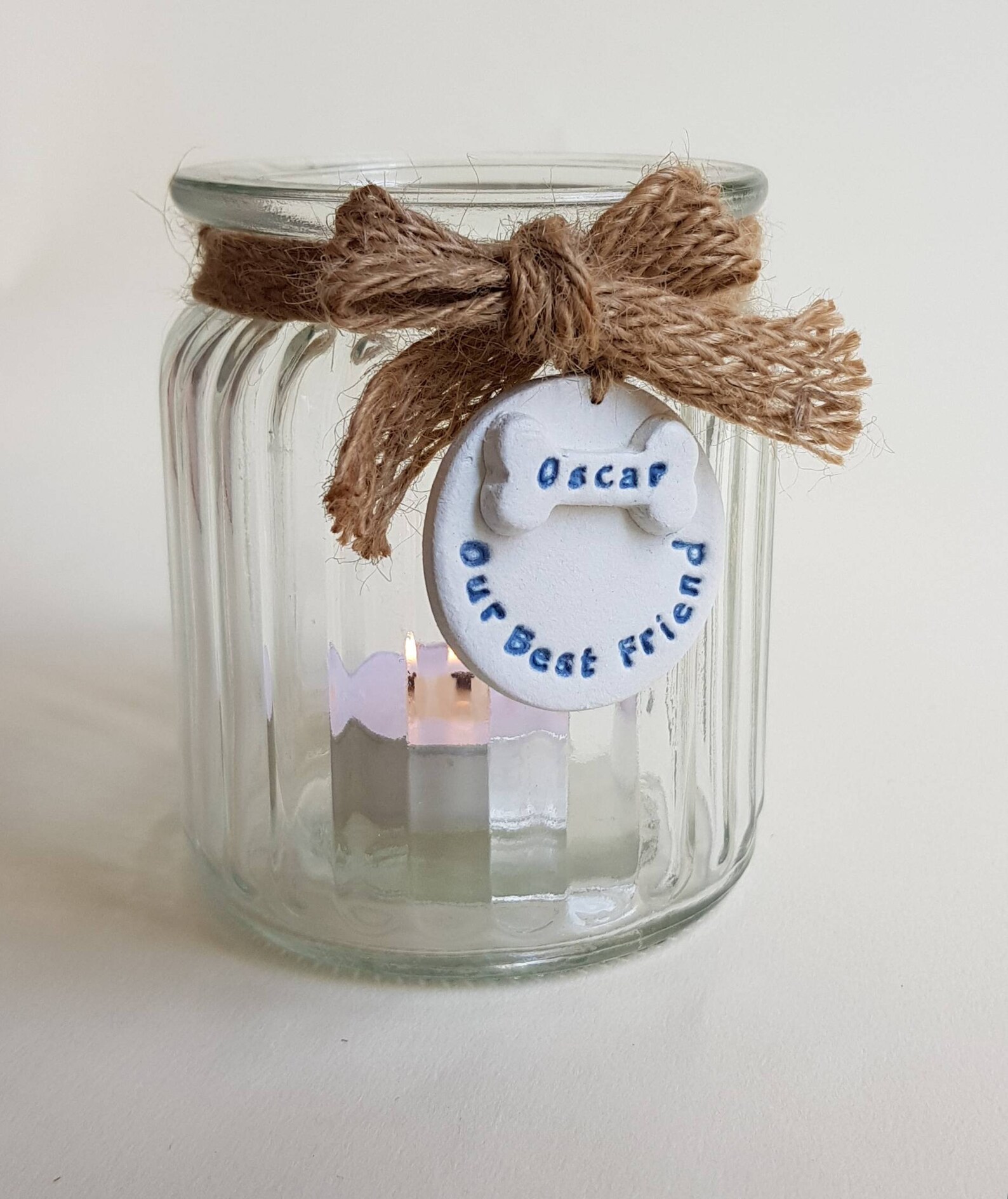 Personalised Dog Memorial Candle Remembering a Pet Etsy UK