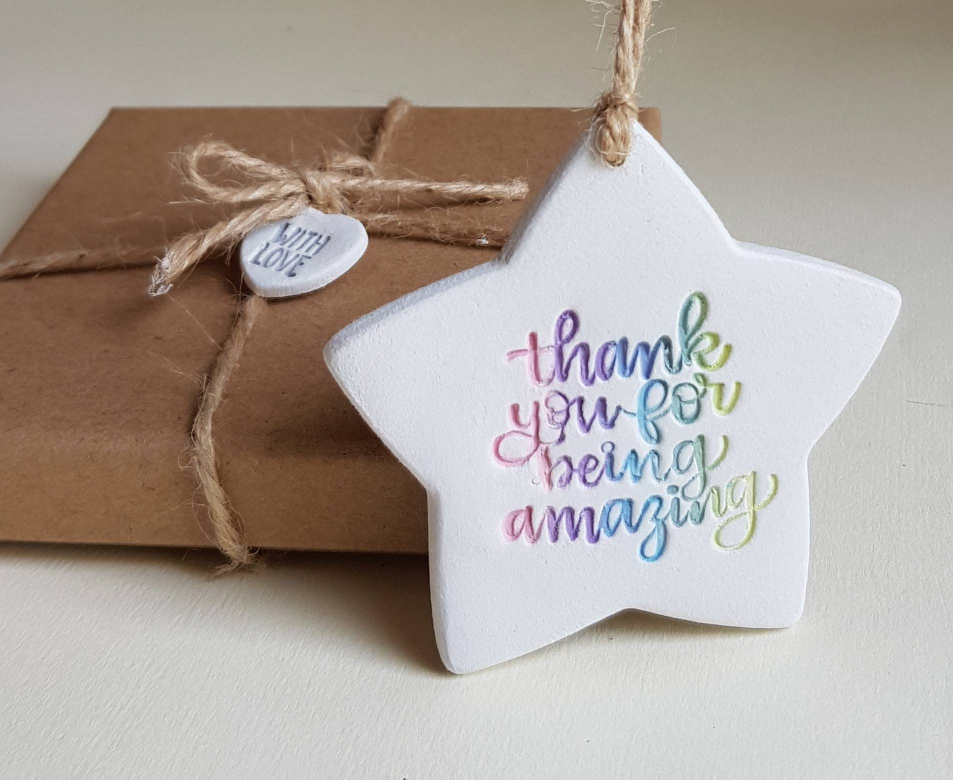 Thank you for being amazing keepsake gift rainbow key worker Etsy