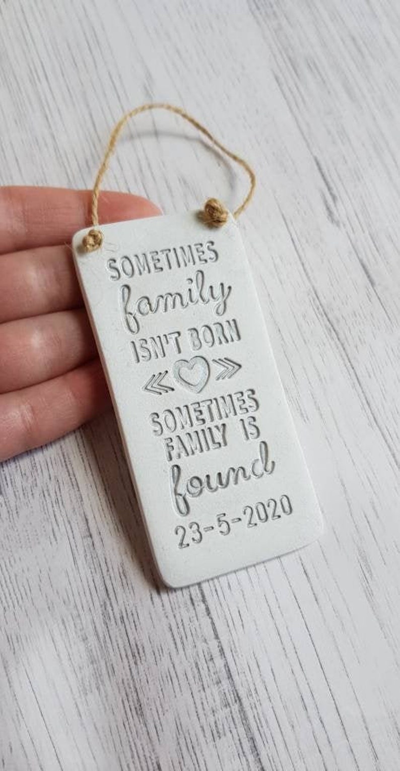 Adoption keepsake gift found forever family gift for new Etsy