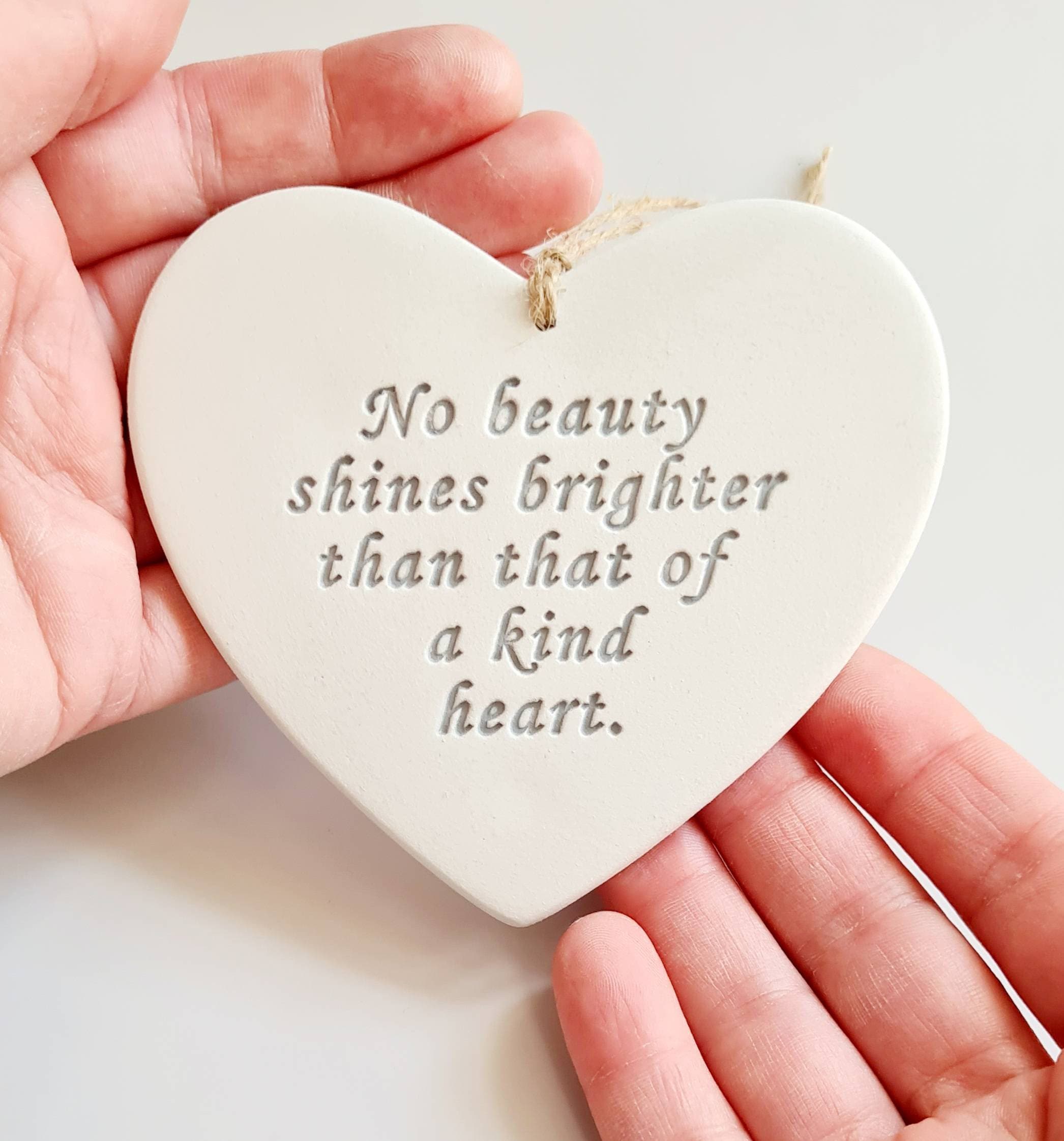 Kind Heart Keepsake no Beauty Shines Brighter Than a Kind Etsy UK
