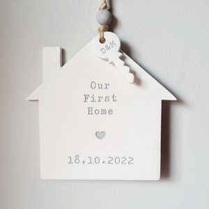 Neues Zuhause personalisiertes Geschenk neues Haus erstes gemeinsames Zuhause Einweihungsgeschenk Paar Familie maßgeschneidert Willkommen Bild 9