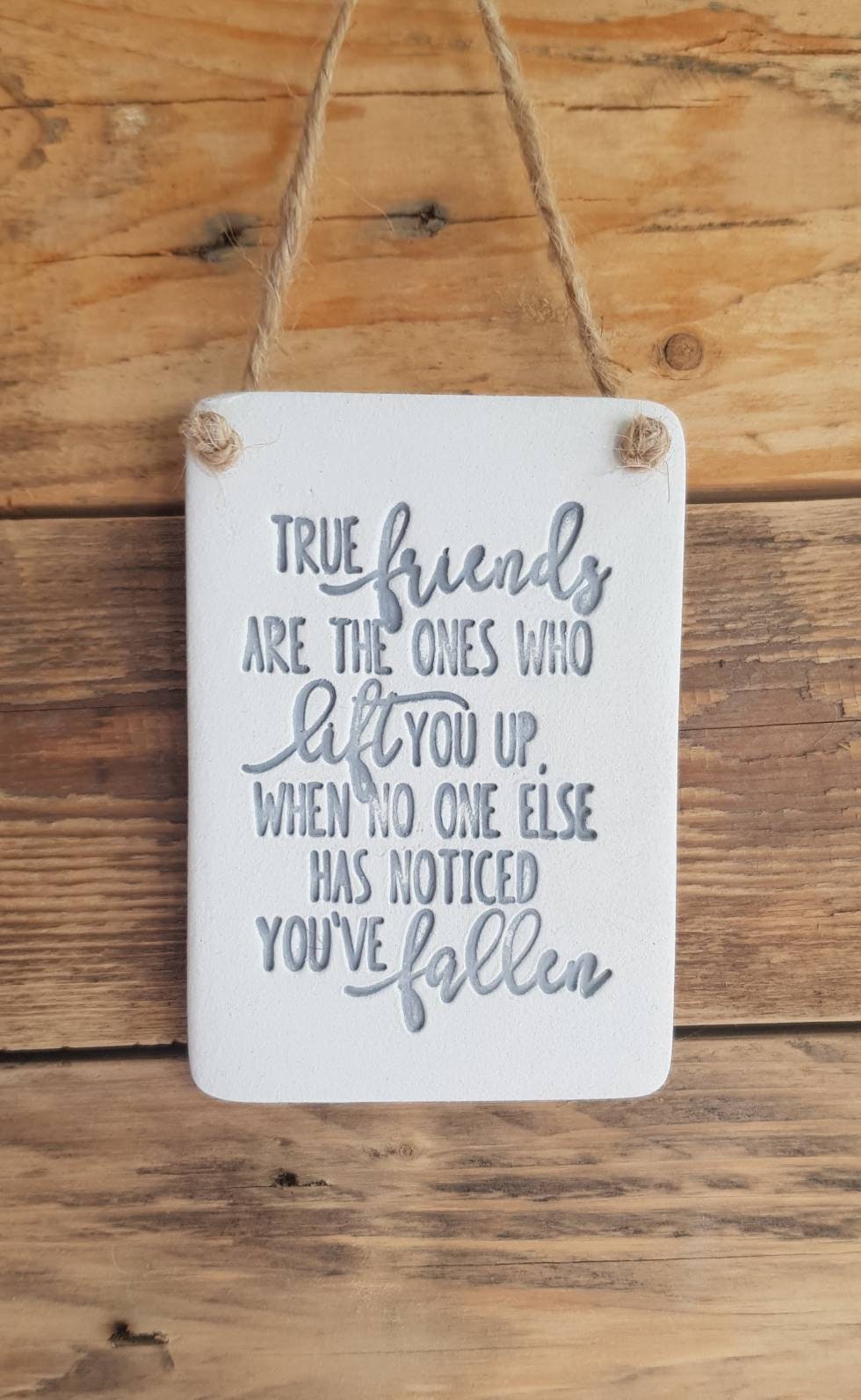 Handmade Friendship Keepsake True Friends Lift You up Etsy UK