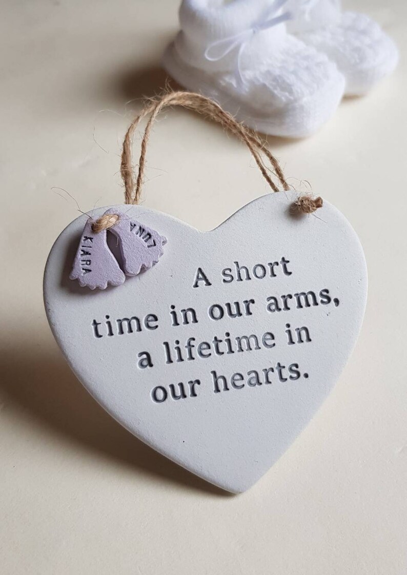 Baby Loss Memorial plaque Remembrance of an Angel Baby  Etsy