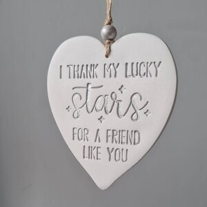 Thoughtful gift for special friend thank you gift thank my lucky stars for you just because appreciation keepsake image 6