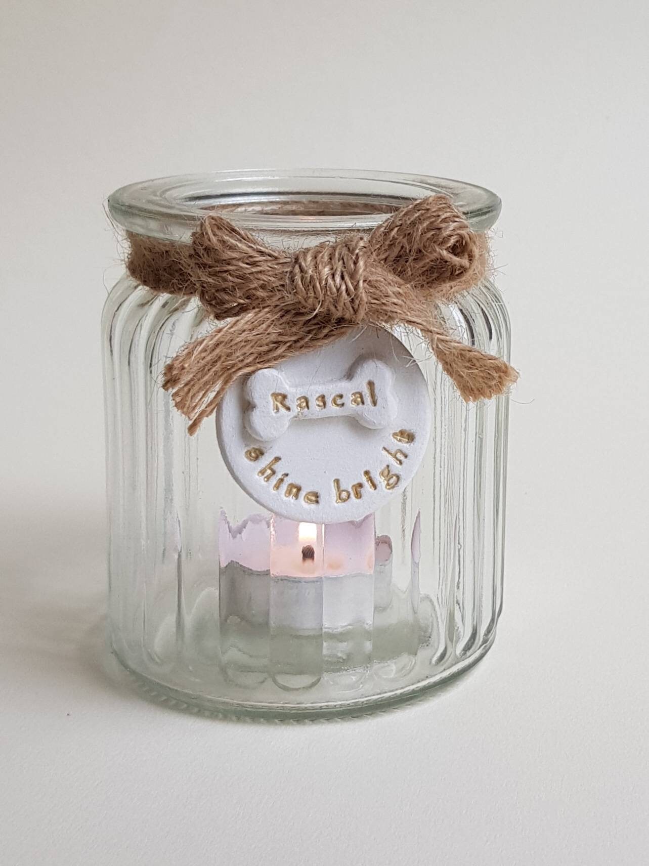 Personalised Dog Memorial Candle Remembering a Pet Etsy UK