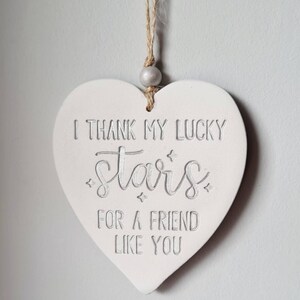 Thoughtful gift for special friend thank you gift thank my lucky stars for you just because appreciation keepsake image 4