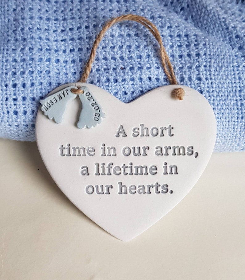 Baby Loss Memorial plaque Remembrance of an Angel Baby Etsy