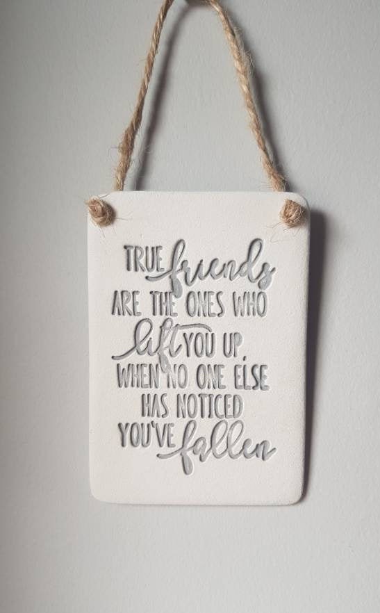 Handmade Friendship Keepsake True Friends Lift You up Etsy