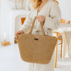 French Basket, Natural Shoulder Bag, Woven Bag, Big Wicker