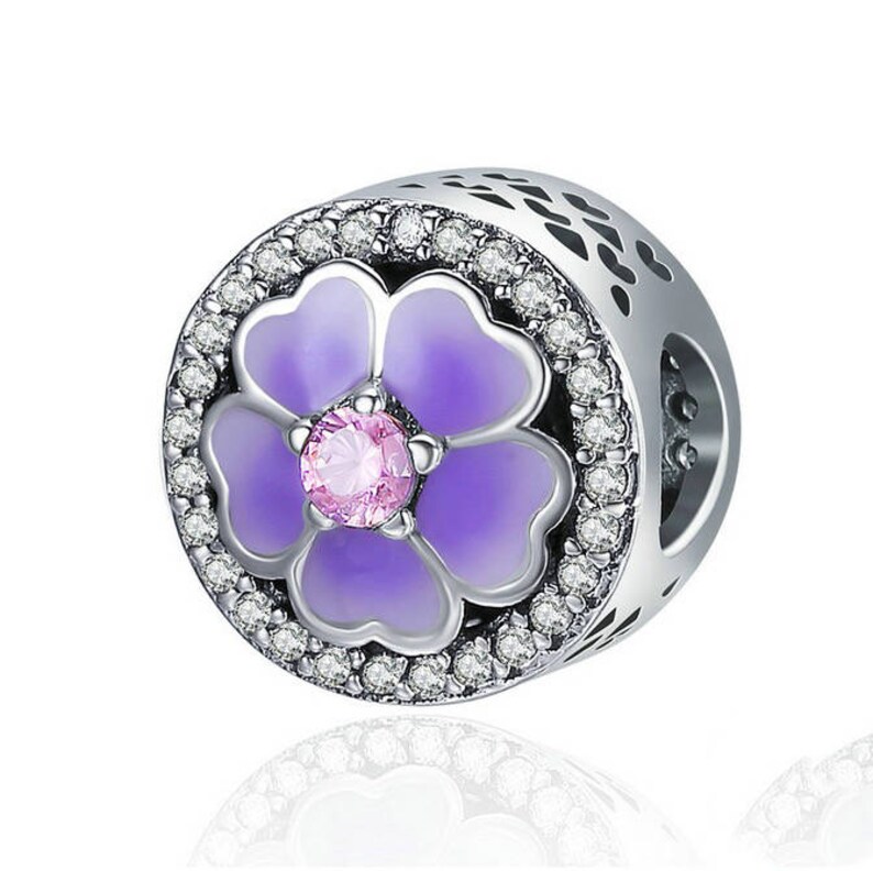 FUNSHOPP 2018 Mothers Day Gifts Purple Lavender Radiant Hearts Pink CZ Bead 925 Silver DIY Fits for Original Pandaora Bracelets Charm Fashion Jewelry FUNSHOPP 2018 Mothers Day Gifts Purple Lavender Radiant Hearts Pink CZ Bead 925 Silver DIY Fits for Original Pandaora Bracelets Charm Fashion Jewelry