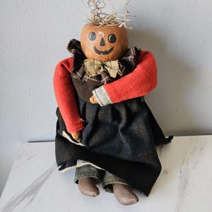 Primitive Pumpkin Head Doll