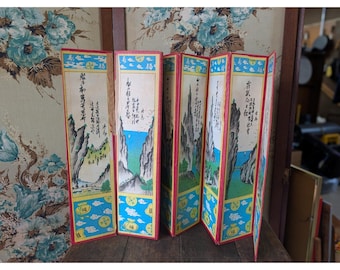 Pung Poong Folding Japanese Screen