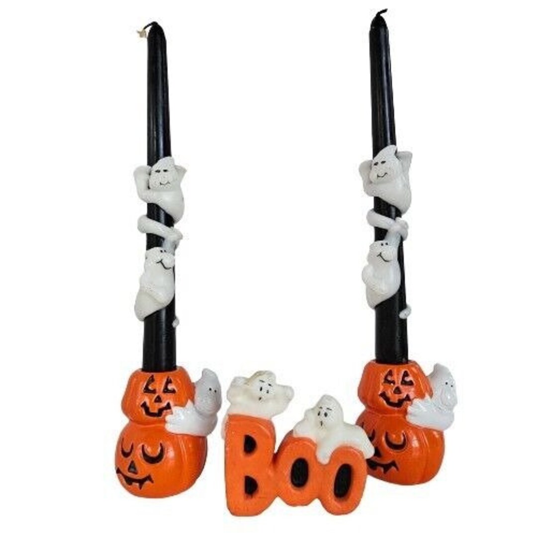 Vintage Halloween Candle Holders Candles American Greetings Etsy