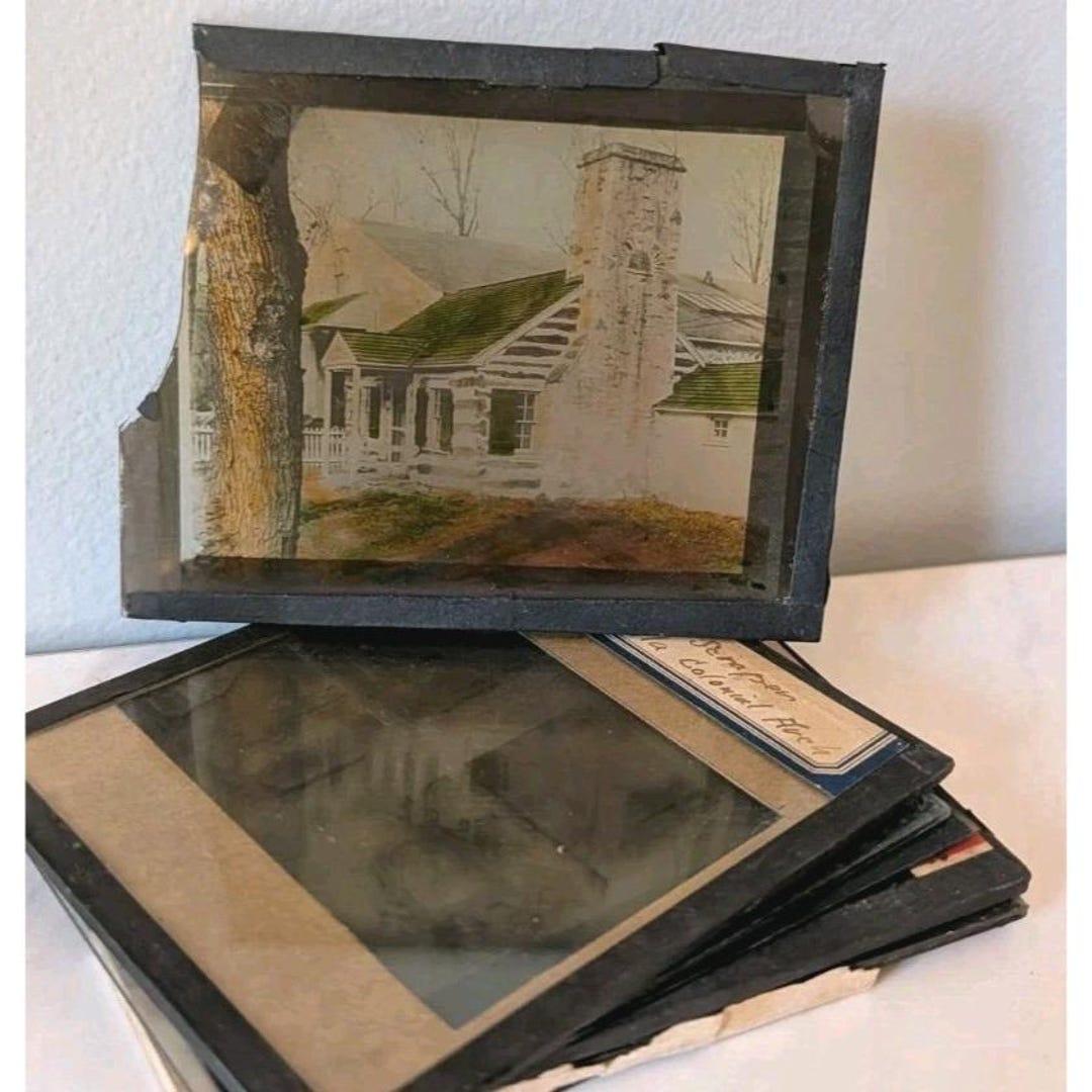 Antique Glass Plate Negatives Historic Philadelphia Architecture Clocks ...